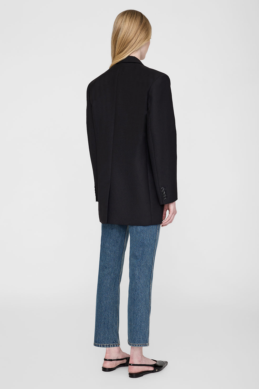 ANINE BING Sara Blazer - Black - On Model Back