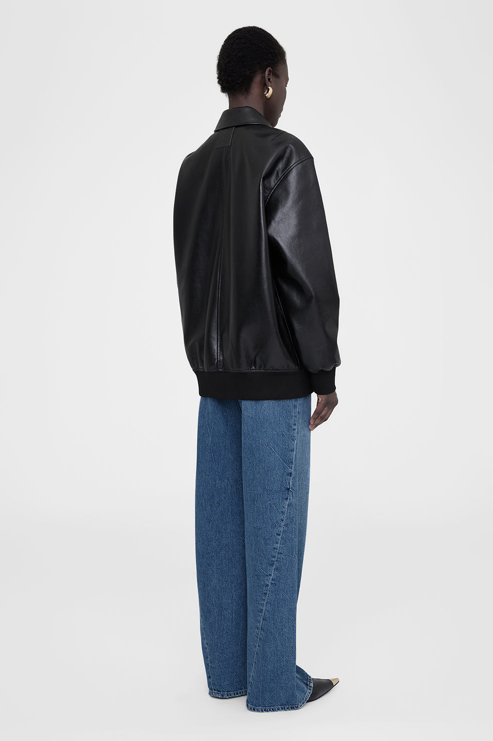 ANINE BING Kelanie Jacket - Black - On Model Back