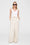 ANINE BING Lou Trouser - Cream And Black Stripe - On Model Front 