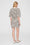 ANINE BING Mona Dress - Black Stripe French Terry - On Model Back 