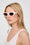 ANINE BING Roma Sunglasses - Bone - On Model View 
