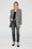 ANINE BING Sara Blazer - Black And White Mini Houndstooth - On Model Front