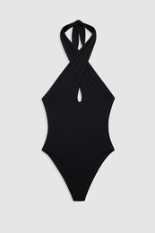ANINE BING Beatrix One Piece - Black - Front View