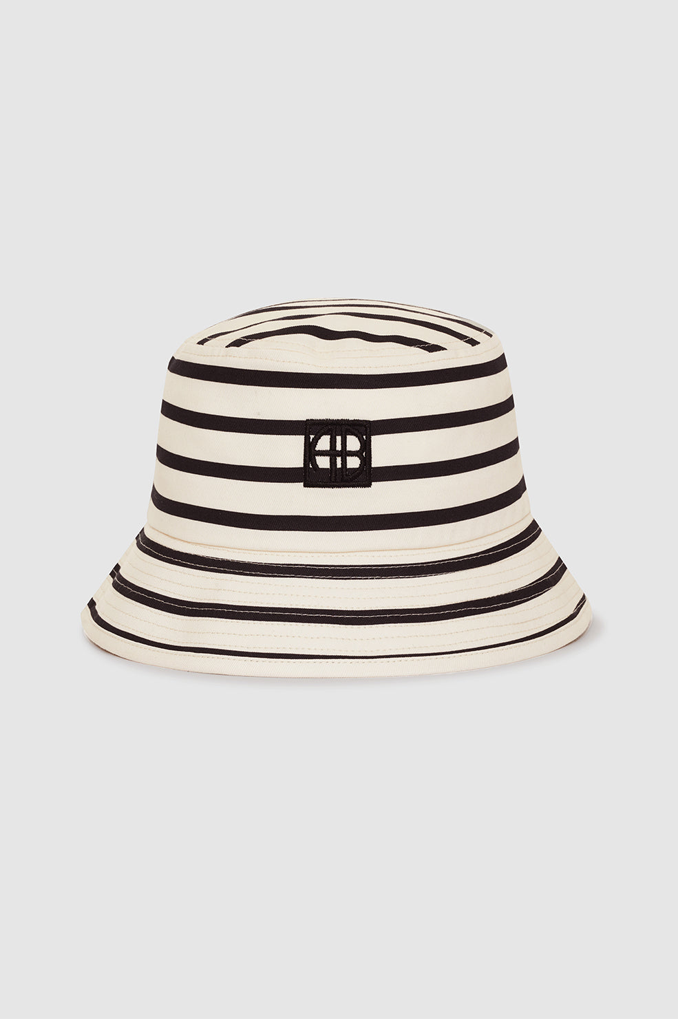 Nicks Bucket Hat - Black Stripe French Terry
